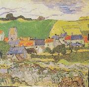 Vincent Van Gogh View of Auvers oil